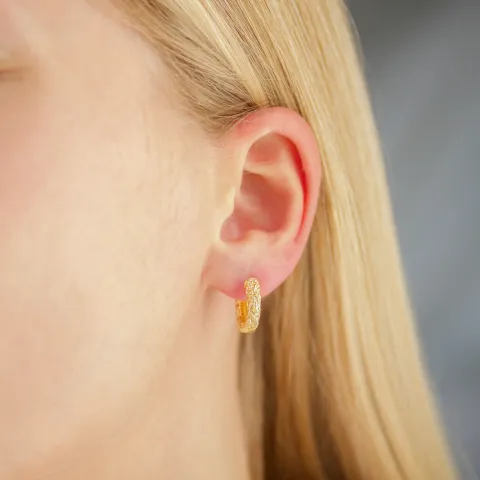 15 mm Kreole in vergoldetes Messing - Eliné