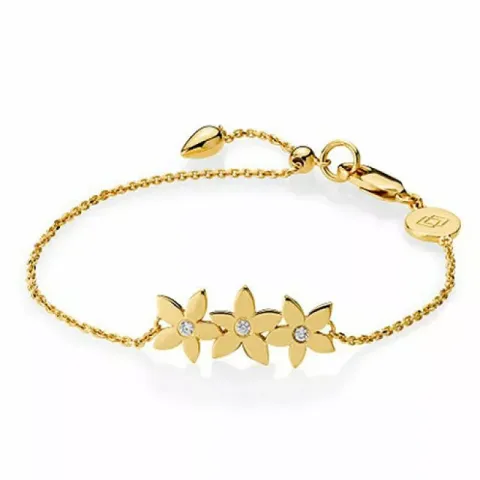 Elegant izabel camille blume armband in vergoldetem sterlingsilber weißen zirkonen