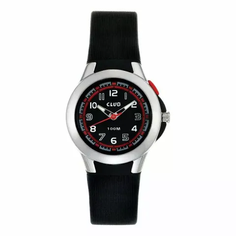 schwarz Club time Kollektionsmuster Kinderuhr  A47111S5A