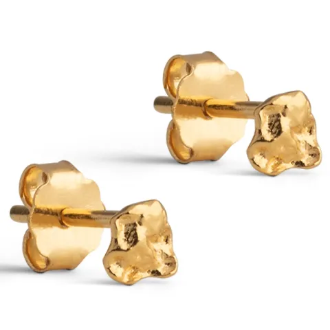 4 mm Enamel Rio Mini Ohrstecker in vergoldetem Sterlingsilber