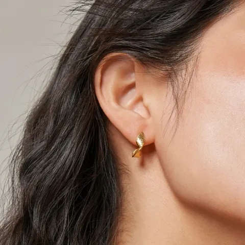 Enamel Daia Ohrringe in vergoldetem Sterlingsilber