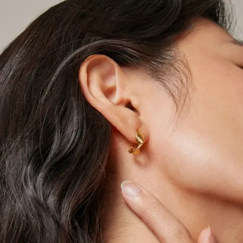 Enamel Daia Ohrringe in vergoldetem Sterlingsilber