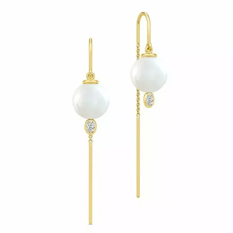 Julie Sandlau Ariel Chandeliers Ohrringe in Silber mit 22 Karat Vergoldung