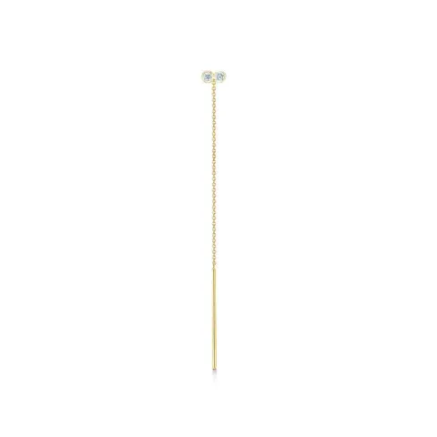 ID Fine IDE002GD Capella 1/2 Paar Ohrringe in vergoldetem Sterlingsilber weißem Zirkon
