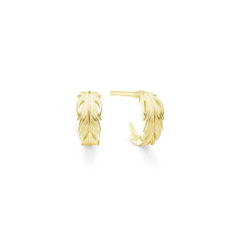 ID Fine IDH007GD Rabe mini hoops in vergoldetem Sterlingsilber