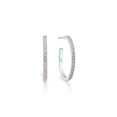 ID Fine IDH010SLPINK Simplicity Reifen in Silber rosa Zirkon