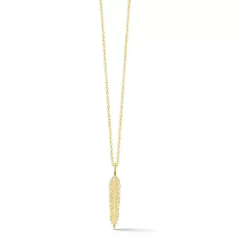ID Fine IDN010GD Rabe Halskette in vergoldetem Sterlingsilber