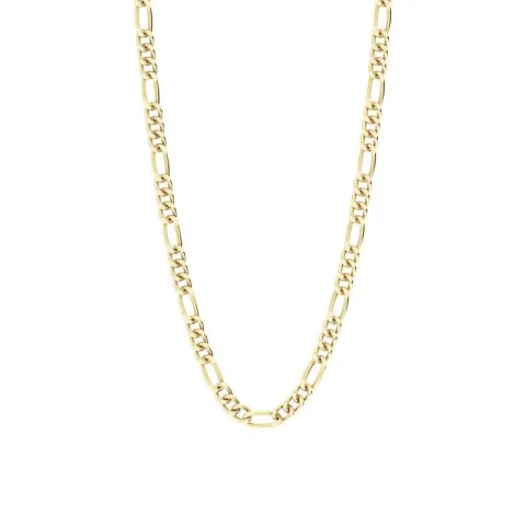ID Fine IDN020GD Figarohalskette in vergoldetem Sterlingsilber