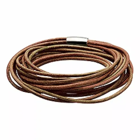 braunem Lederarmband aus Leder 18,0 cm x 15,0 mm