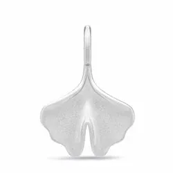 Julie Sandlau Ginkgo Blatt Anhänger in Satinrhodiniertes Sterlingsilber