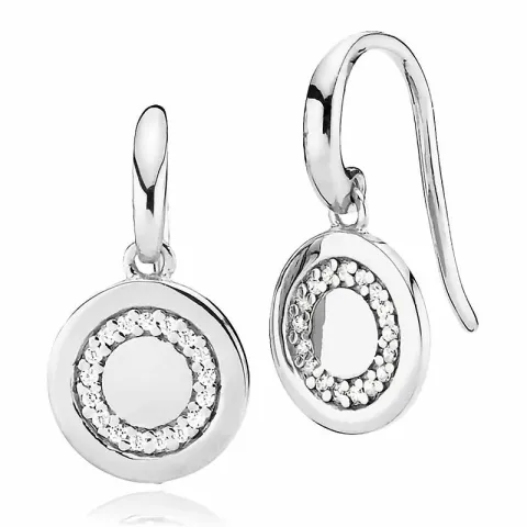 10 mm Izabel Camille runden Ohrringe in Silber weißem Zirkon