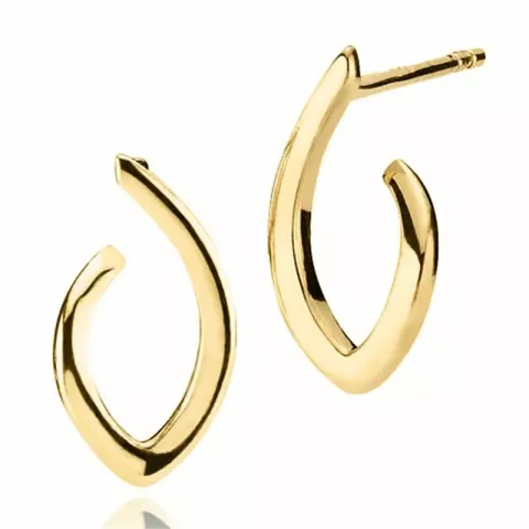 Izabel Camille Edgy Small Ohrringe in vergoldetem Sterlingsilber