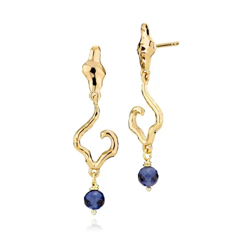 30 mm Izabel Camille Louisa Ohrringe in vergoldetem Sterlingsilber