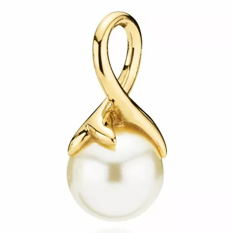 klein Izabel Camille Mermaid Perle Anhänger in vergoldetem Sterlingsilber