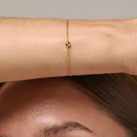 Enamel Balloon Plain Armband in vergoldetem Sterlingsilber