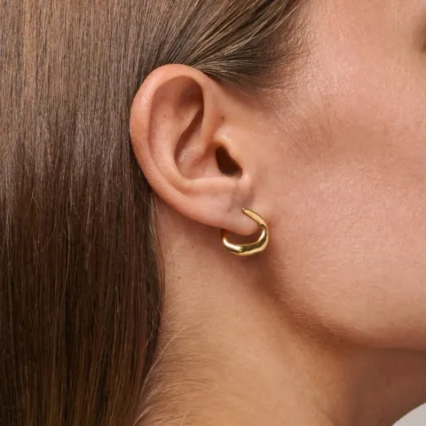 Enamel Inga Ohrringe in vergoldetem Sterlingsilber