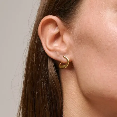 Enamel Inga Ohrringe in vergoldetem Sterlingsilber