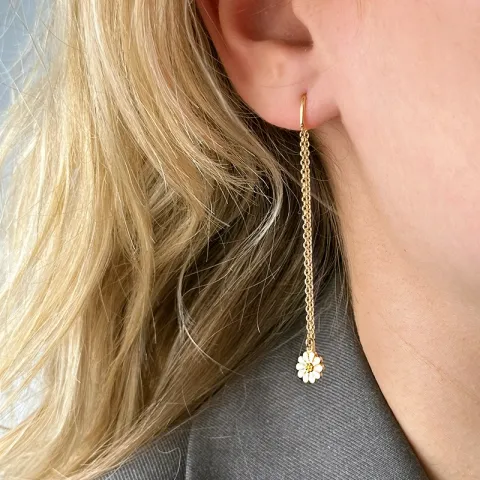 Marguerite ketten ohrringe in vergoldetem Sterlingsilber - Maggie