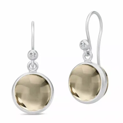 Julie Sandlau Prime rauchfarbenem Ohrringe in Satinrhodiniertes Sterlingsilber