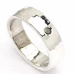 Kollektionsmuster Diamant Ring aus Silber