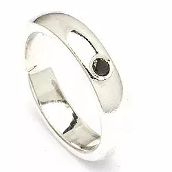 Kollektionsmuster Diamant Ring aus Silber