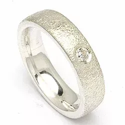 Kollektionsmuster Zirkon Ring aus Silber