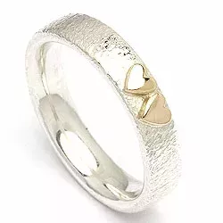 Kollektionsmuster Ring aus Silber und Gelbgold