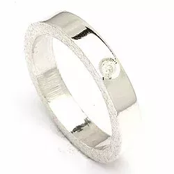 Kollektionsmuster Zirkon Ring aus Silber