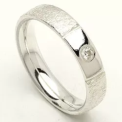 Kollektionsmuster Zirkon Ring aus Silber