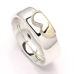 Kollektionsmuster Ring aus Silber und Gelbgold