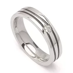 Kollektionsmuster Zirkon Ring aus Silber