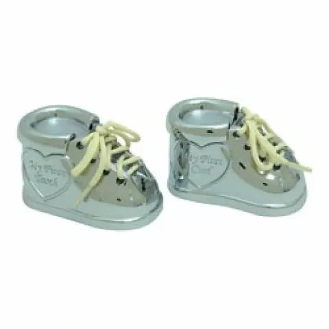 Taufgeschenk: preiswerten babyschuhe erster zahn, erste haarsträhne in verzinnt 