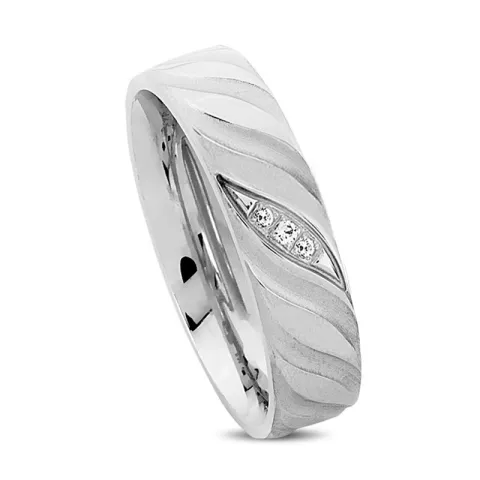 Kollektionsmuster Zirkon Ring aus Silber