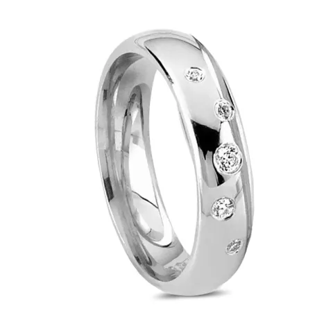 Kollektionsmuster Zirkon Ring aus Silber