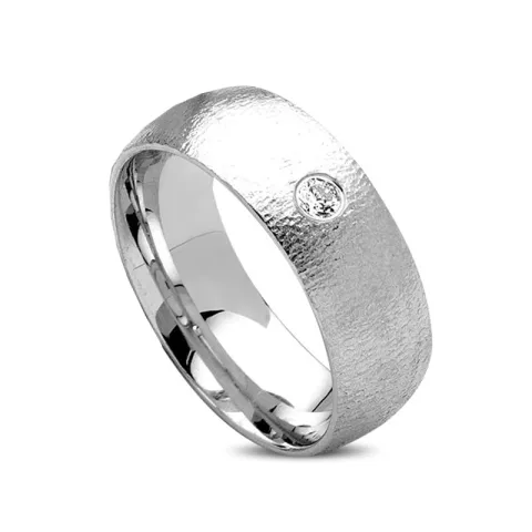 Kollektionsmuster Zirkon Ring aus Silber