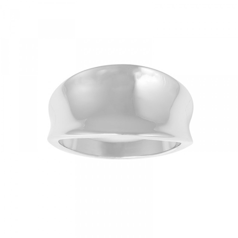Kollektionsmuster Siersbøl Ring in rhodiniertem Silber