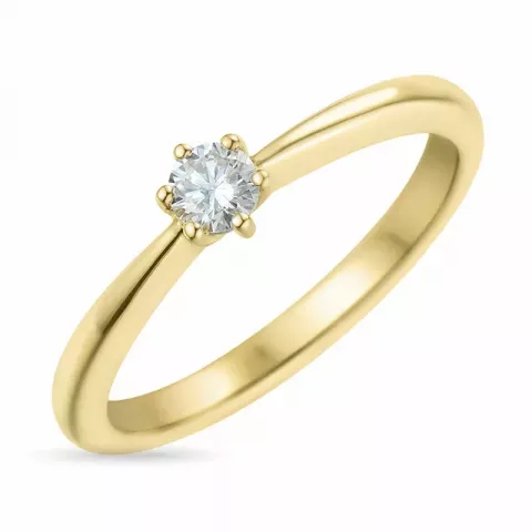 Kollektionsmuster Diamant Ring in 14 Karat Gold 0,15 ct