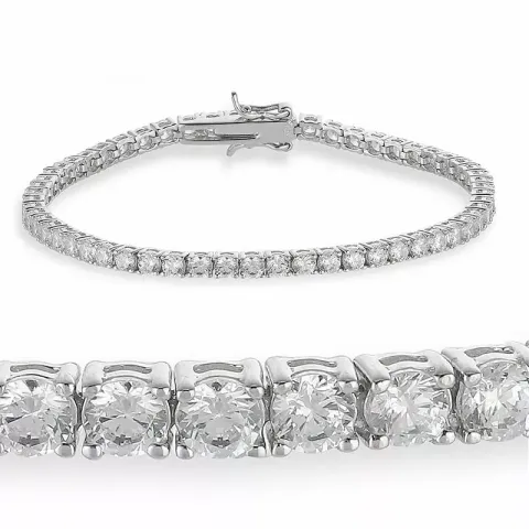 Kollektionsmuster Zirkon Tennisarmband aus Silber  x 3,3 mm