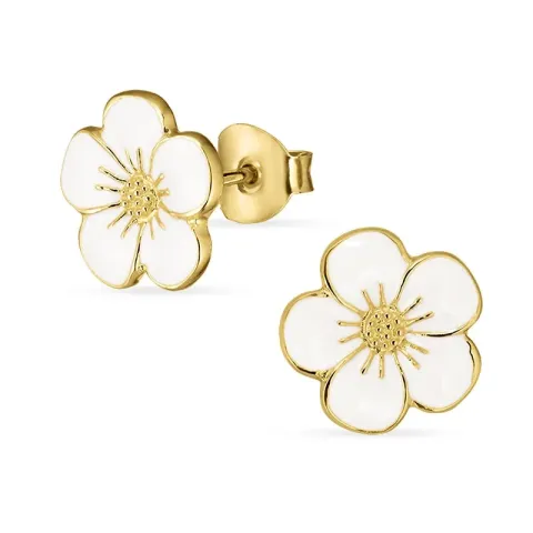 Kollektionsmuster Butterblume Ohrstecker in vergoldetem Sterlingsilber