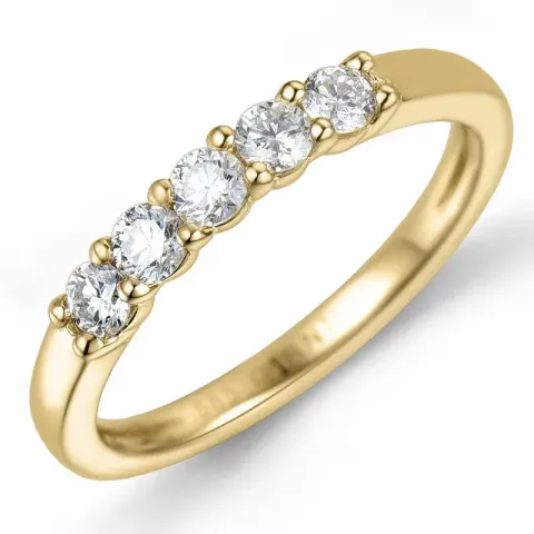 Kollektionsmuster Diamant Memoirering in 14 Karat Gold 0,33 ct