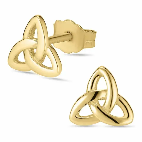 Kollektionsmuster infinity Ohrstecker in 8 Karat Gold - Gold Collection