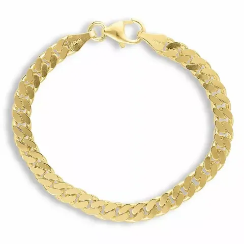 Kollektionsmuster BNH Panzerarmband aus vergoldetem Sterlingsilber 21 cm x 5,4 mm
