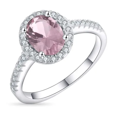 Kollektionsmuster synthetisch Morganit Ring aus Silber