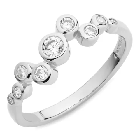 Kollektionsmuster Zirkon Ring aus Silber - Bubbly Sparkle