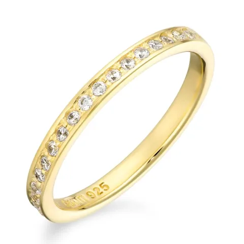 Kollektionsmuster Zirkon Ring aus vergoldetem Sterlingsilber