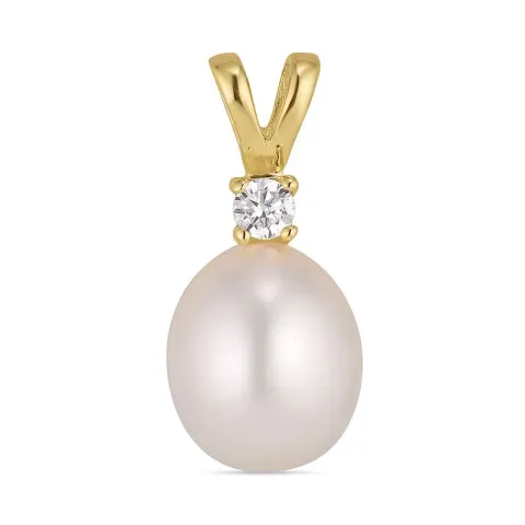 Kollektionsmuster Perle Anhänger aus vergoldetem Sterlingsilber