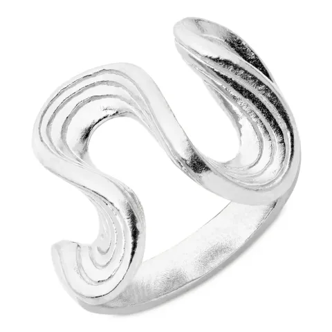 Kollektionsmuster Ring aus Silber - Lumé Etched