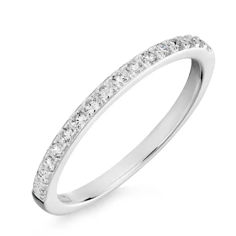 Kollektionsmuster Zirkon Ring aus Silber