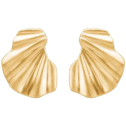 Kollektionsmuster Enamel Wave Ohrringe in vergoldetem Sterlingsilber