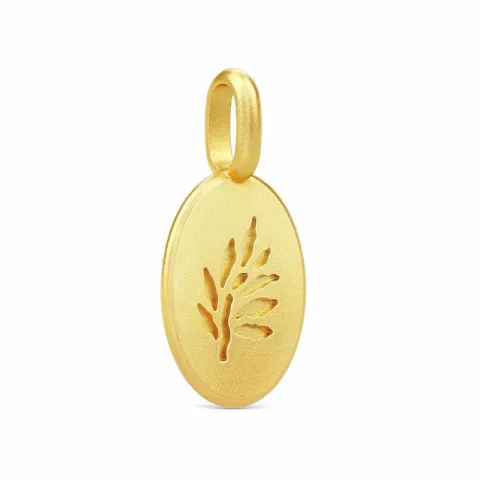 Julie Sandlau Classic pendant Blatt Anhänger in vergoldetem Sterlingsilber